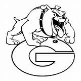 Georgia Bulldogs Logo Coloring Pages sketch template