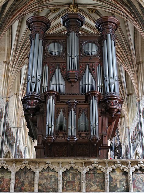 Photographs of Exeter Cathedral, Devon, England: The organ