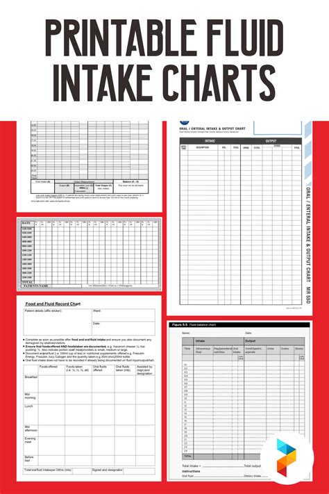 Track Your Daily Fluid Intake with This Free Printable Chart