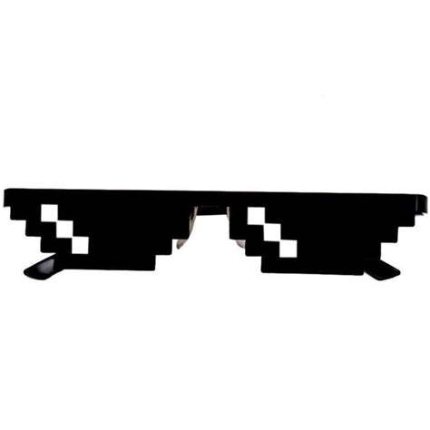 Lunettes pour homme Lunettes 8 Bit MLG Pixélisé Lunettes de soleil hommes femmes marque Thug ...