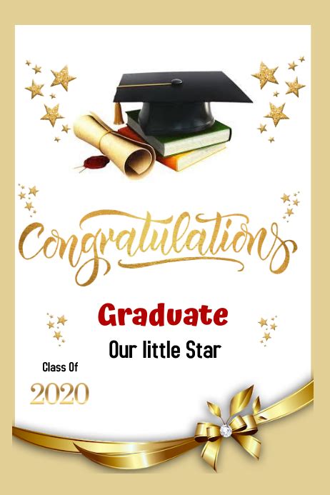 GRADUATION Congratulations Template | PosterMyWall