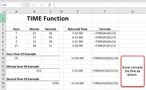 How to use the TIME Function in Excel - Excelbuddy.com