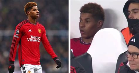 Spotted: Rashford's furious reaction to being substituted against ...