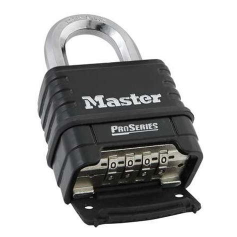 MASTER LOCK 1178D Combination Padlock,Bottom,Black/Silver - Walmart.com - Walmart.com