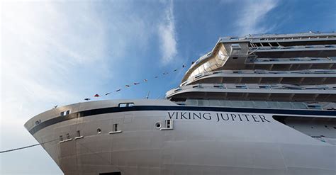 New Viking Jupiter Cruise Ship Touches Water for the First Time