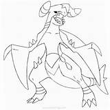 Pokemon Mega Garchomp Coloring Pages sketch template