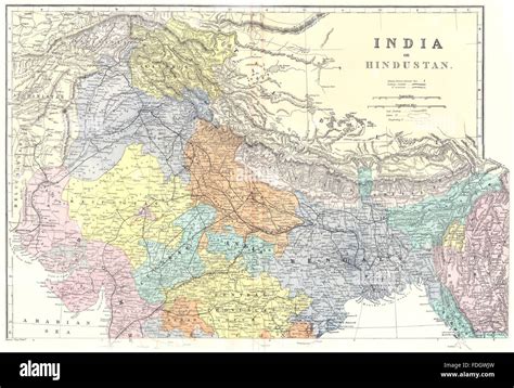 Hindustan map hi-res stock photography and images - Alamy