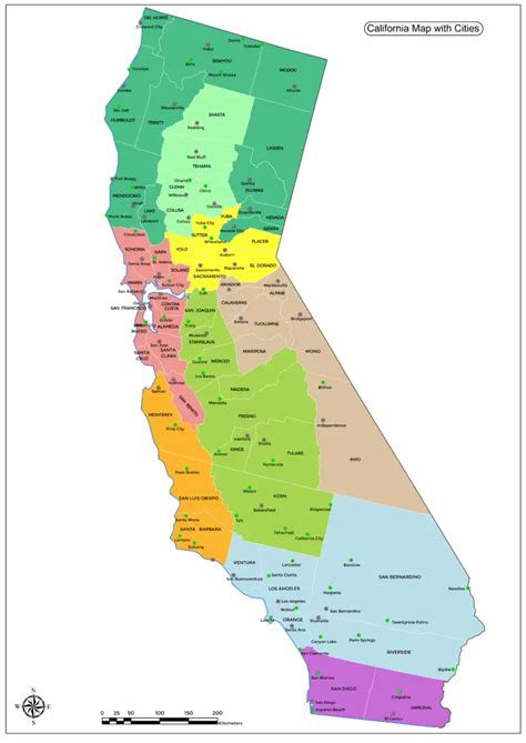 California Map With Cities - California Places, Travel, and News.