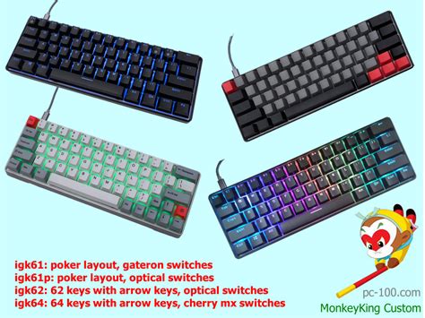 small 60% mechanical keyboard with full RGB programmable, smart custom - Custom Best RGB Backlit ...