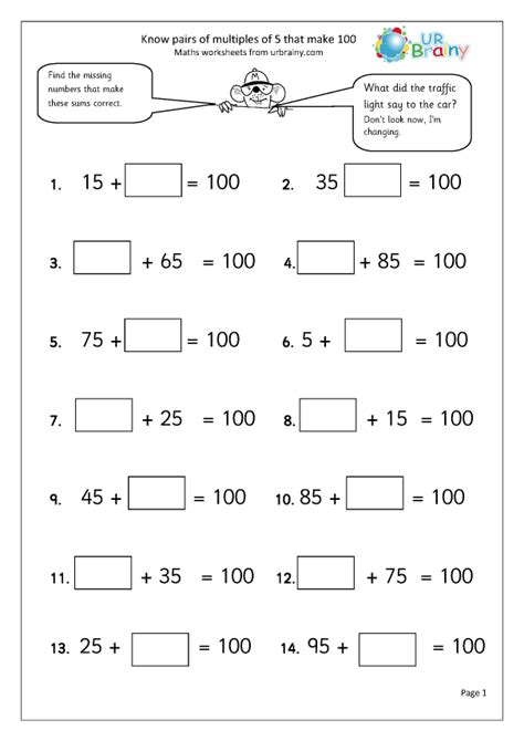 number bonds worksheets to 100 - number bonds 100 worksheet - Carolina Bradford