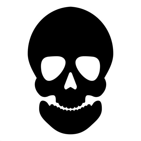 Skull silhouette for Halloween. Vector illustration. 10835134 Vector Art at Vecteezy