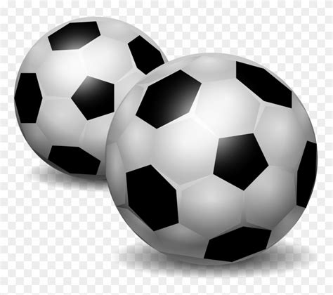 Beach Ball Clipart - 2 Soccer Balls Clipart, HD Png Download - 800x679(#6277494) - PngFind