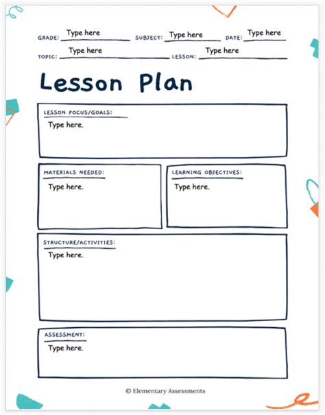 7 Editable and Simple Lesson Plan Templates (Free Download)