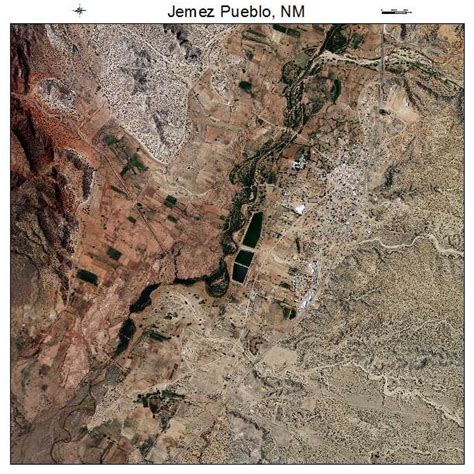 Aerial Photography Map of Jemez Pueblo, NM New Mexico