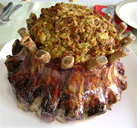 Stuffed Crown Roast Recipe | Recipe | Pork rib roast, Crown pork roast ...