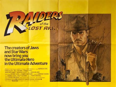 Original Raiders of the Lost Ark Movie Poster - Indiana Jones - Adventure