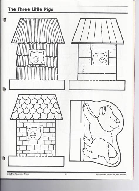 Three Little Pigs Templates For Houses