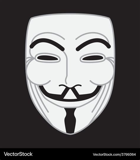 Guyfawkes mask Royalty Free Vector Image - VectorStock