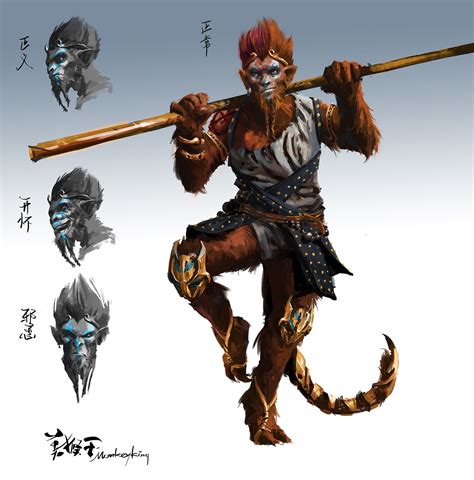 ArtStation - Monkey King Character Concept Art Design, Jay Wong ...