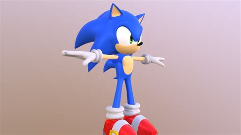 Sonic The Hedgehog - 3D model by Yellow Drill (@yellowdrill) [45a0e73 ...