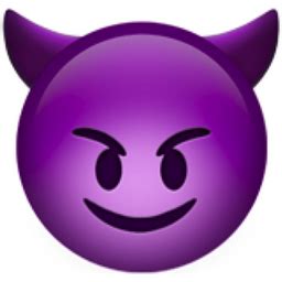 Smiling Face with Horns Emoji (U+1F608)