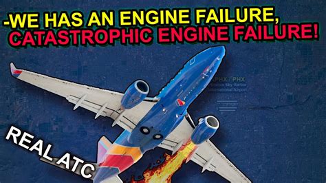 CATASTROPHIC ENGINE FAILURE. Pilots and ATC did an amazing job. REAL ATC - YouTube