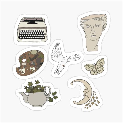 Soft Artsy Sticker Pack Sticker by sunflwrmike7 | Preppy stickers, Cute laptop stickers ...