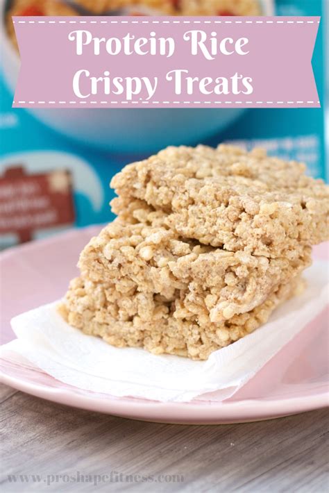 5-Ingredient Protein Rice Crispy Treats - ProShapeFitness | Recipe | Protein rice crispy treats ...