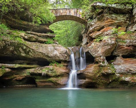 Waterfall at Ohio's Hocking HIlls State Park Photograph by Bill Swindaman | Fine Art America