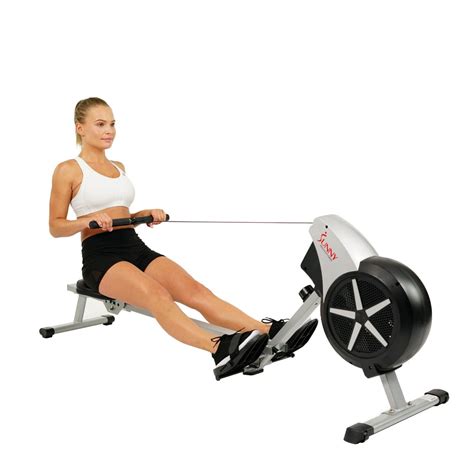 Sunny Health & Fitness SF-RW5633 Full Motion Air Rower Rowing Machine ...