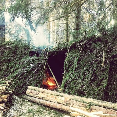 Winter #survival #shelter #thegreatoutdoors #outdoors #winter #bushcraft #outdoorphotography # ...