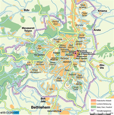 Jerusalem tourist attractions map ~ mapflow