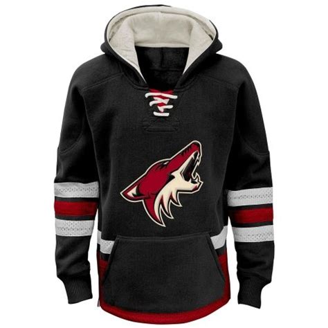 NHL Arizona Coyotes CCM Youth Retro Skate Pullover Hoodie - Black | Columbus blue jackets ...