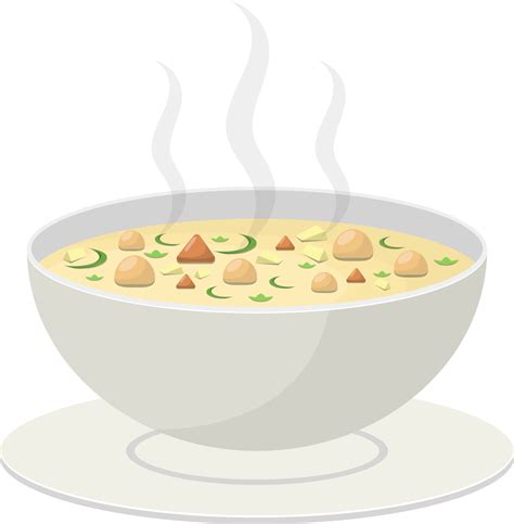 Hot vegetable soup clipart design illustration 9383903 PNG