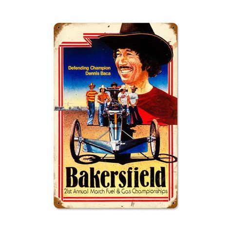 Bakersfield Baca Vintage Sign – Garage Art