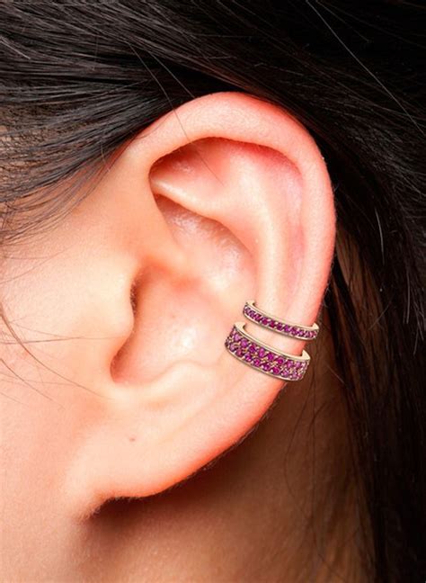 The Best Earrings Size and Length For You | Ear cuff, Diamond ear cuff, Earring trends