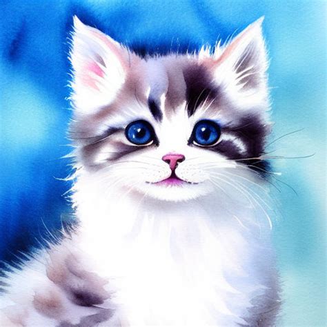 Watercolour kitten by JoammiyonArt on DeviantArt