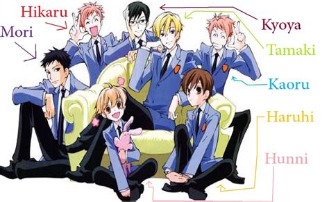 Who's who in Ouran Highschool Host Club | Ouran high school host club funny, High school host ...