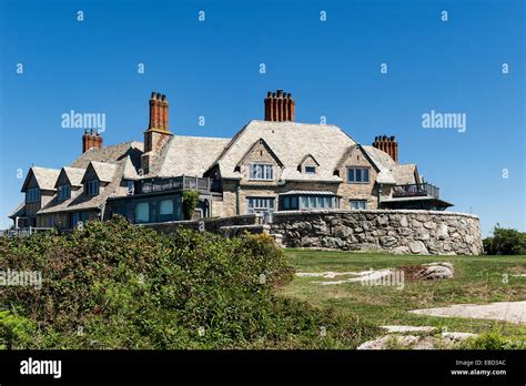 Cliff Walk mansion, Newport, RI, Rhode Island, USA Stock Photo - Alamy