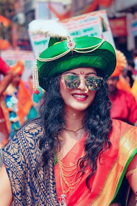 Free stock photo of beautiful girls, festival maharsatra, festival of india