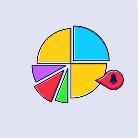 Premium Vector | Round chart vector illustration for icon business