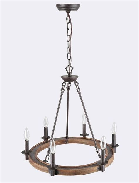 Farmhouse Chandelier - Round | EventRent