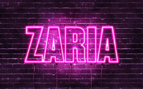 Download wallpapers Zaria, 4k, wallpapers with names, female names ...