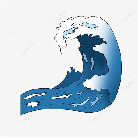 Blue Waves Clipart Hd PNG, Wave Clipart Wave Ocean Wave Blue Dark Blue ...