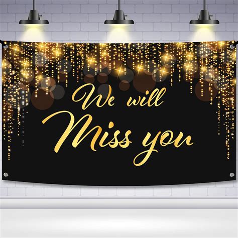 KatchOn, Large We Will Miss You Banner - 72x44 Inch South Africa | Ubuy