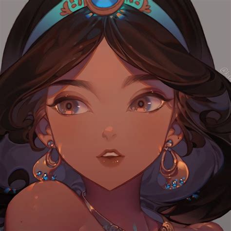 Jasmine, by Kawacy | Disney character art, Disney princess anime ...