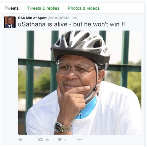 Minister Fikile Mbalula launch #hackersMustFall after his Twitter Hacked