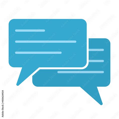 Business chat message icon clipart in logo vector Stock Vector | Adobe ...