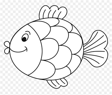 Line Art,art,fish - Fish Clipart Black And White, HD Png Download - vhv