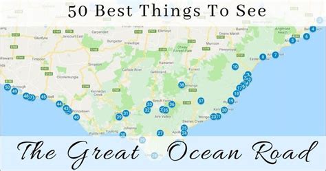 GREAT OCEAN ROAD MAP - Complete Road Trip Guide & Holiday Planner | Itinerary planner, Road trip ...